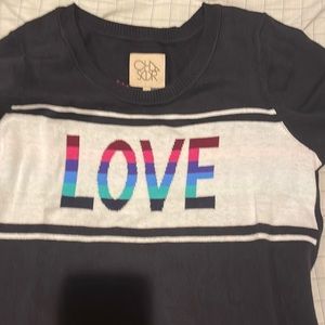 Chaser cool love sweater. Great condition. Super soft